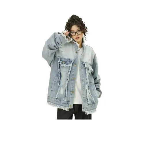 REXSHION Синий Унисекс Джинсовые куртки