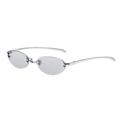 GENTLE MONSTER Металл OVAL SUNGLASSES Женские Серебряный