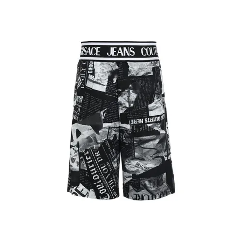 VERSACE JEANS COUTURE SS24 Повседневные шорты Мужские Черные
