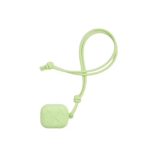 Bottega Veneta Силиконовый чехол для наушников AIRPODS защитный чехол мужской цвет фенхель зеленый