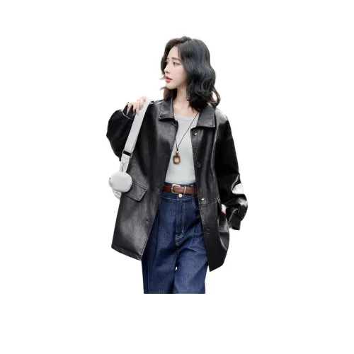 PIERRE CARDIN Кожа Куртка Женская