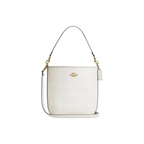 COACH Городская Сумка из искусственной кожи Сумка через плечо Сумка большого размера Женская Мел Белый