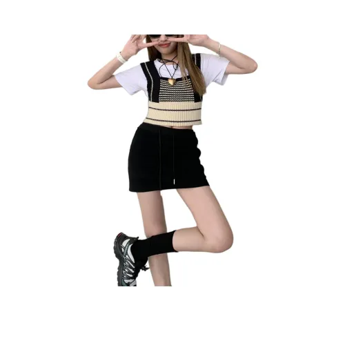 RJVO Женские Повседневные Короткие Юбки