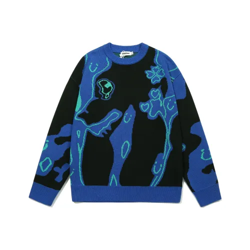 Guuka Цветные Синие Унисекс Свитера