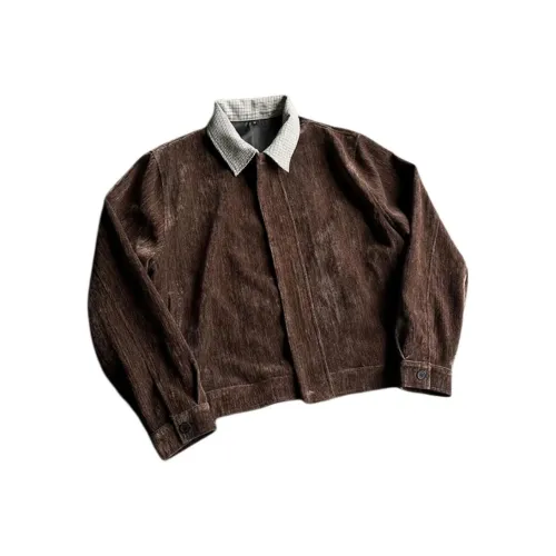 TUOFEI Old Money Коричневый Унисекс Куртки