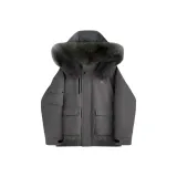 Dark Gray Cotton Down Jacket  
Темно-серый хлопковый пуховик