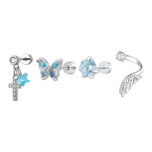 JianKai Серьги из титанового стального сплава Унисекс