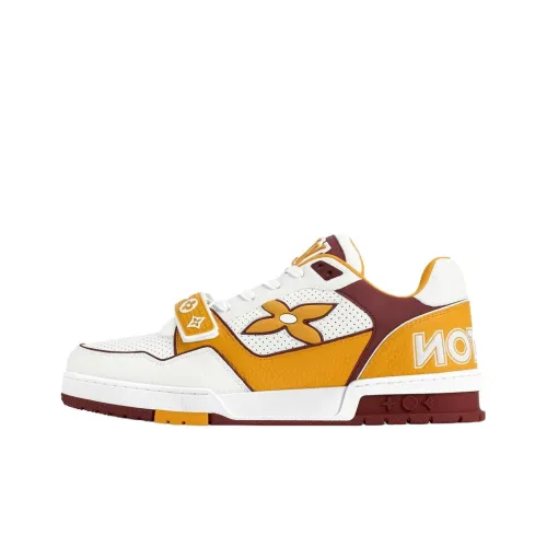 LOUIS VUITTON Тренер Low Топ Скейтборд Кроссовки Мужские Желтые
