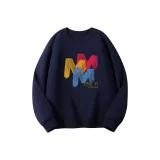 Темно-синий, синий, круглый вырез (стандартный), масляные картины M