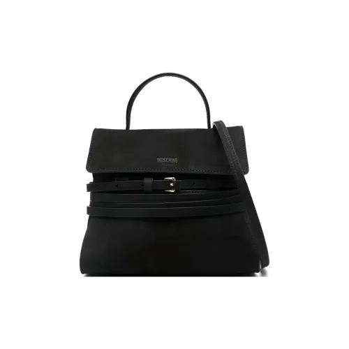 MOSCHINO Замша Одно Плечо Сумка Маленькая Женская Черная