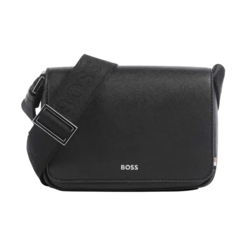 Hugo Boss Кожа Сумка через плечо Мужская Черная