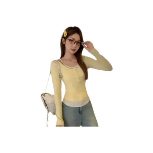 TONYBEAR Светло-желтые женские футболки T