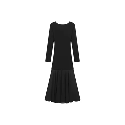 PLAY BUSH Длинное платье с длинными рукавами женское