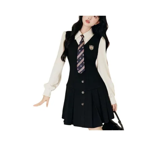 GIUHF Длинное платье с длинными рукавами женское