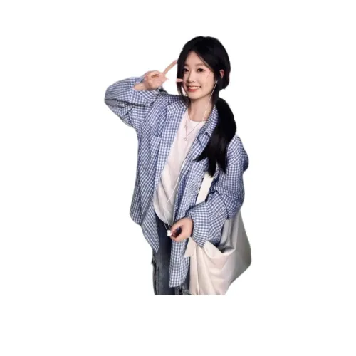 HKPXR Синий Женская Рубашка