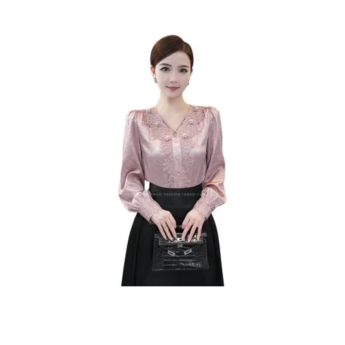 Tang Xi Розовые Женские Рубашки