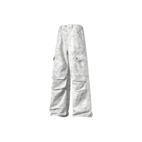 FORCEPULR Белый Унисекс Повседневные Штаны