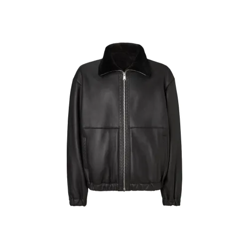 FENDI FW25 Кожа Куртка Мужская