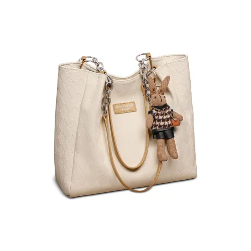 PT'SON Коровья кожа Подмышечный Сумка на плечо Стандартный Женский Экрю