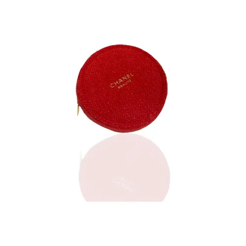 CHANEL Красный Круглый Косметички Портативный Хранение