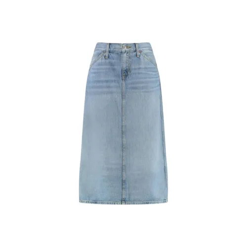 REDONE Деним Длинная Юбка Женская