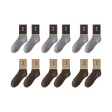 6 упаковок (3 светло-серых + 3 кофейных)