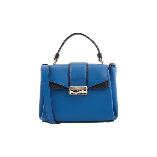 BVLGARI SERPENTI VIPER Кожа Сумка Женская Синяя