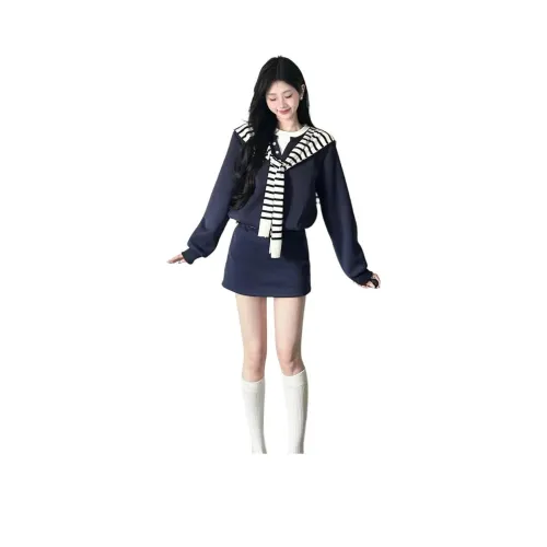 GIUHF Длинное платье с длинными рукавами женское