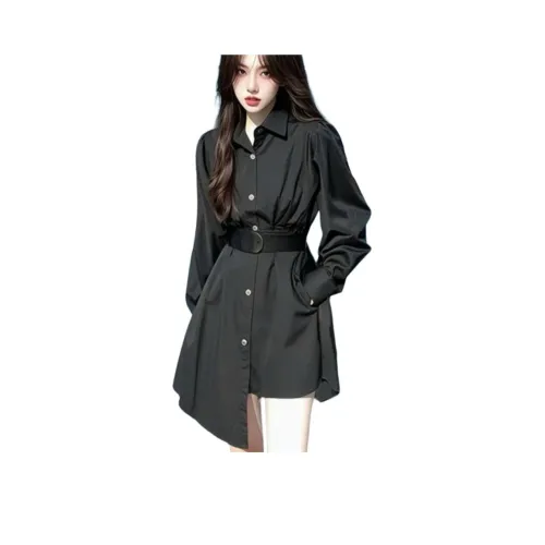 GIUHF Длинное платье с длинными рукавами женское