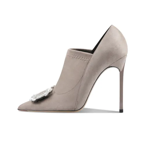 Siwei Осень и зима Заостренный носок Квадратный каблук Супер Высокий каблук Женские Утягивающие Эластичные Ботинки