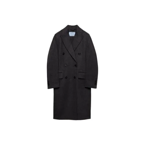 PRADA Серый Женский Пальто