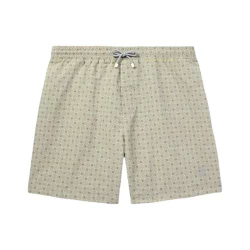 BRUNELLO CUCINELLI Пляжные шорты Мужские Зеленые