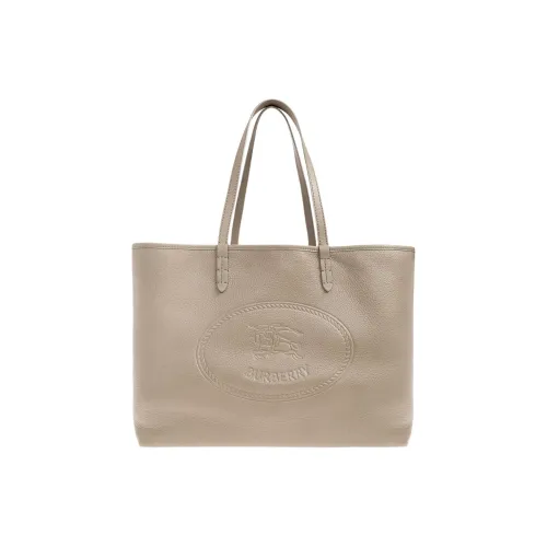 Burberry Кожа Тоут Сумка Сумка для покупок Сумка на плечо Средняя Женская Хаки