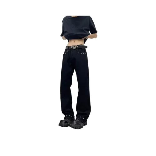 HIPHOPPUNKS Мужские черные джинсы