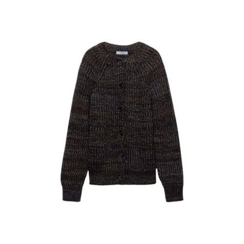 PRADA Темно-коричневые женские свитеры