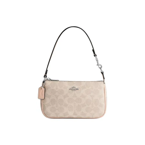 COACH Nolita Покрытый холст Маленькая сумка через плечо маленькая сумка женская абрикосовый