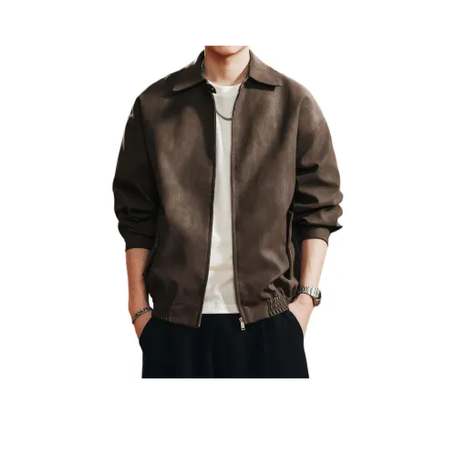 GELANLU Унисекс Кожаные куртки