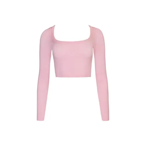 OH POLLY Бесшовный Мягкий Ребристый Топ с Вырезами Crop Top Crop Top Женский