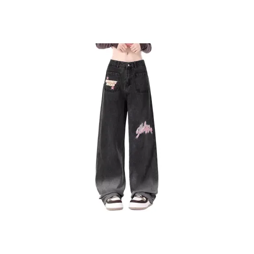 9c collective Черный Серый Цвет Женские Джинсы