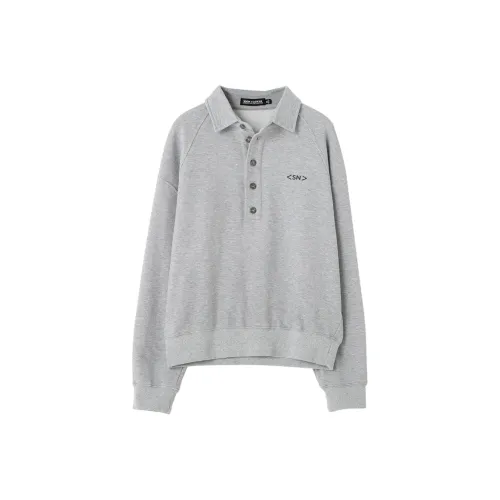 SOON FLOWER Серый Женский Свитшот