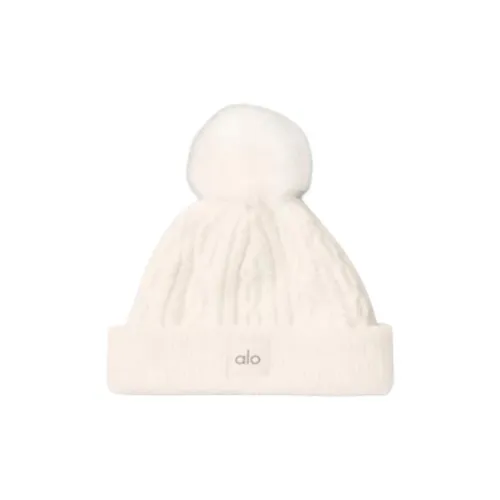 Alo Yoga Трикотажная ткань Шапки-бини Унисекс Белый