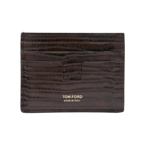 TOM FORD Телячья кожа Держатель для карт Держатель для карт Мужской Шоколад