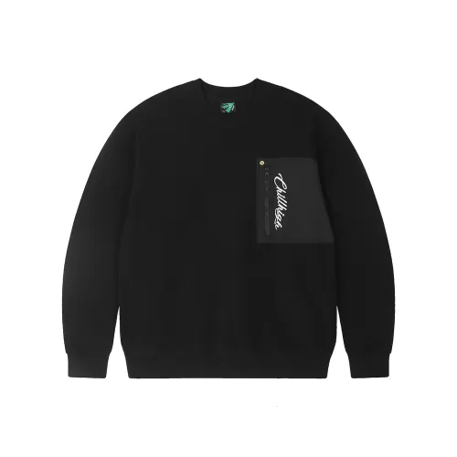 ChillHigh Вышивка Термический Круглый вырез Cleanfit Свитшот Унисекс