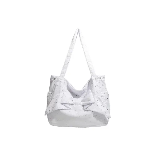 NX DOUGHNUT Холст Тоут Сумка Сумка через плечо Стандартная Женская Белая