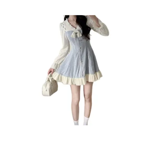 GIUHF Длинное платье с длинными рукавами женское