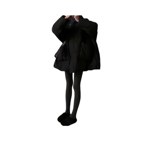 PARKYEON Черный хлопковый пуховик Женские пуховики (пуховики)