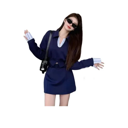 GIUHF Длинное платье с длинными рукавами женское