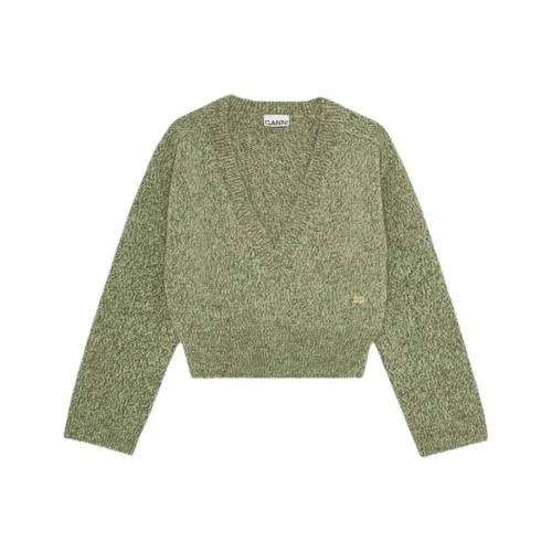 GANNI Зеленые Женские Свитера