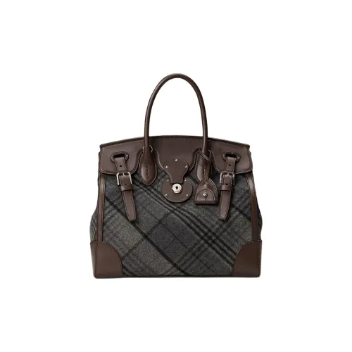 Polo Ralph Lauren Soft Ricky Шерстяная Сумка Стандартная Женская Серого цвета