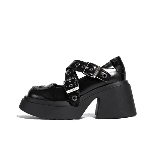 CZRSK Грубый каблук Мэри Джейн Женские туфли